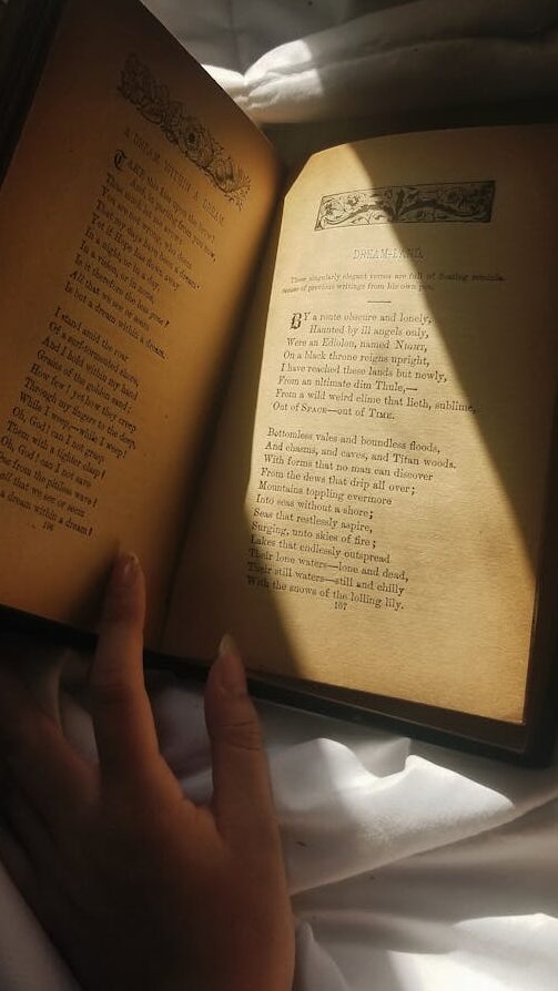 photo of opened book
